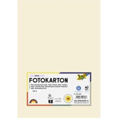   FOLIA Dekorkarton, 2 oldalas, A4, 300 g, 50 lap, FOLIA, bézs