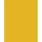 FOLIA Dekorkarton, 2 oldalas, A4, 300 g, 50 lap, FOLIA, mélysárga