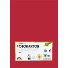 FOLIA Dekorkarton, 2 oldalas, A4, 300 g, 50 lap, FOLIA, tűzpiros