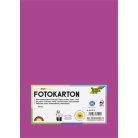 FOLIA Dekorkarton, 2 oldalas, A4, 300 g, 50 lap, FOLIA, sötétrózsaszín