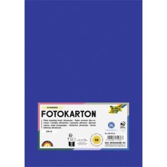  FOLIA Dekorkarton, 2 oldalas, A4, 300 g, 50 lap, FOLIA, mélykék