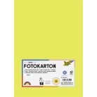 FOLIA Dekorkarton, 2 oldalas, A4, 300 g, 50 lap, FOLIA, limesárga
