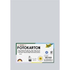   FOLIA Dekorkarton, 2 oldalas, A4, 300 g, 50 lap, FOLIA, világosszürke