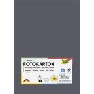FOLIA Dekorkarton, 2 oldalas, A4, 300 g, 50 lap, FOLIA, antracitszürke