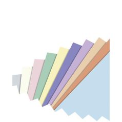   FOLIA Dekorkarton, 2 oldalas, A4, 300 g, 10x5 lap, FOLIA, „Pastel”, vegyes színek
