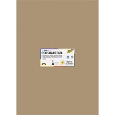   FOLIA Dekorkarton, 2 oldalas, 50x70 cm, 300 g, 10 lap, FOLIA, őzbarna