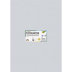   FOLIA Dekorkarton, 2 oldalas, 50x70 cm, 300 g, 10 lap, FOLIA, halvány szürke