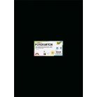 FOLIA Dekorkarton, 2 oldalas, 50x70 cm, 300 g, 10 lap, FOLIA, fekete