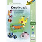 FOLIA Dekorkarton, 23x33 cm, 130/300 g, 25x2 lap, FOLIA, vegyes színek