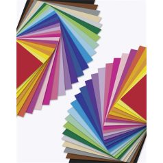   FOLIA Dekorkarton, 23x33 cm, 130/300 g, 25x2 lap, FOLIA, vegyes színek