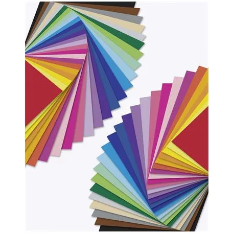 FOLIA Dekorkarton, 23x33 cm, 130/300 g, 25x2 lap, FOLIA, vegyes színek
