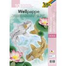 FOLIA Hullámkarton, 25x35 cm, 10 lap, FOLIA, arany és ezüst vegyes színek