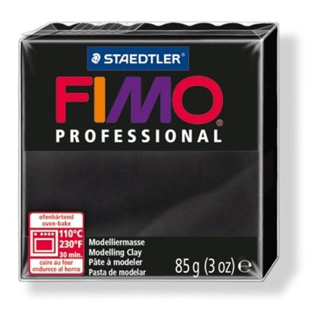 FIMO Gyurma, 85 g, égethető, FIMO "Professional", fekete