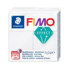   FIMO Gyurma, 57 g, égethető, FIMO "Effect", csillámos fehér