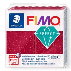   FIMO Gyurma, 57 g, égethető, FIMO "Effect", csillámos piros