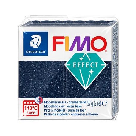FIMO Gyurma, 57 g, égethető, FIMO "Effect", csillámos kék