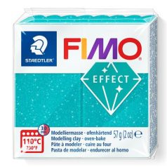   FIMO Gyurma, 57 g, égethető, FIMO "Effect", csillámos türkiz