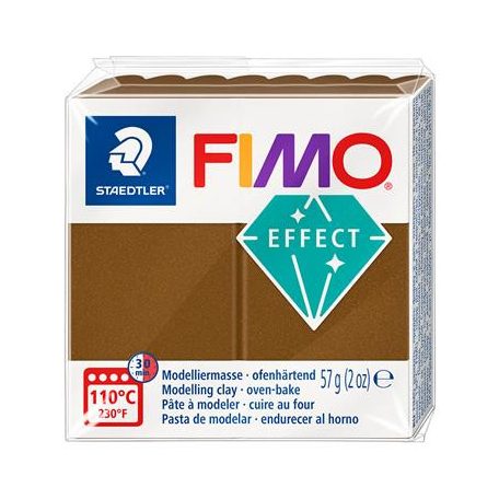 FIMO Gyurma, 57 g, égethető, FIMO "Effect", metál antik bronz