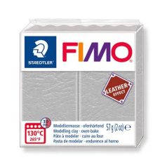   FIMO Gyurma, 57 g, égethető, FIMO "Leather Effect", galambszürke