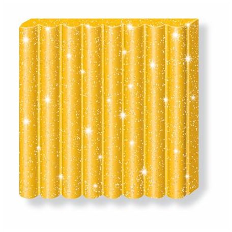 FIMO Gyurma, 57 g, égethető, FIMO "Effect", csillámos arany
