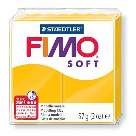 FIMO Gyurma, 57 g, égethető, FIMO "Soft", napsárga
