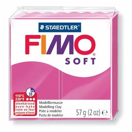 FIMO Gyurma, 57 g, égethető, FIMO "Soft", málna
