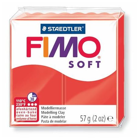 FIMO Gyurma, 57 g, égethető, FIMO "Soft", indián piros