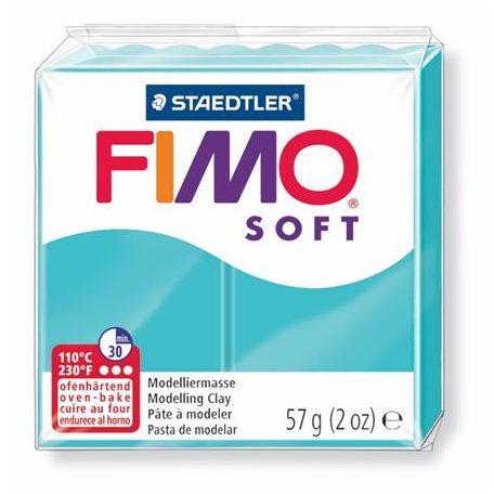 FIMO Gyurma, 57 g, égethető, FIMO "Soft", borsmenta