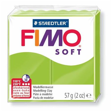 FIMO Gyurma, 57 g, égethető, FIMO "Soft", alma zöld