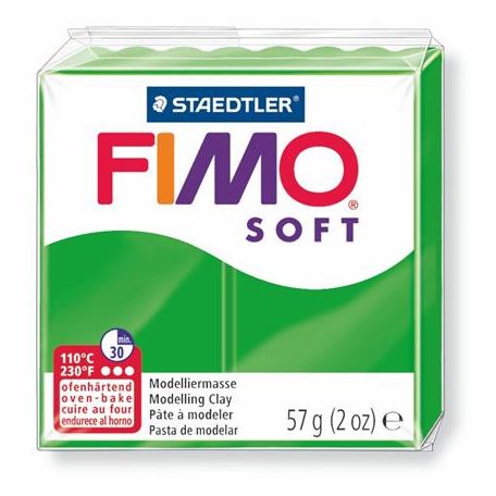 FIMO Gyurma, 57 g, égethető, FIMO "Soft", trópusi zöld