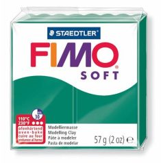   FIMO Gyurma, 56 g, égethető, FIMO "Soft", smaragdzöld