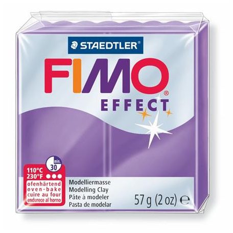 FIMO Gyurma, 57 g, égethető, FIMO "Effect", áttetsző bíborlila