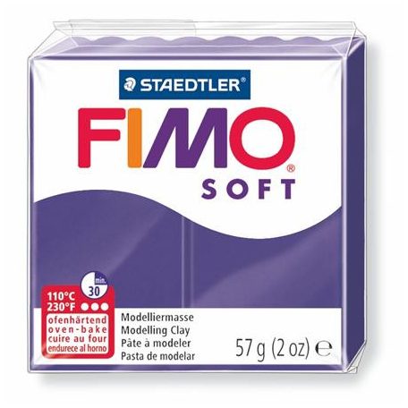 FIMO Gyurma, 57 g, égethető, FIMO "Soft", szilva