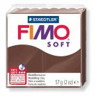FIMO Gyurma, 57 g, égethető, FIMO "Soft", csokoládé