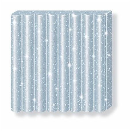 FIMO Gyurma, 57 g, égethető, FIMO "Effect", csillámos ezüst