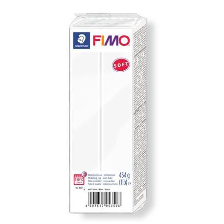 FIMO Gyurma, 454 g, égethető, FIMO "Soft", fehér