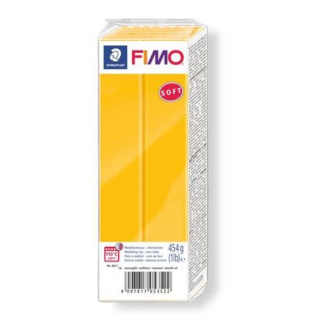 FIMO Gyurma, 454 g, égethető, FIMO "Soft", napraforgósárga