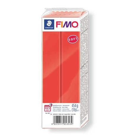 FIMO Gyurma, 454 g, égethető, FIMO "Soft", indián piros