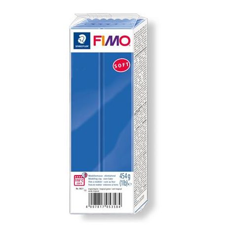 FIMO Gyurma, 454 g, égethető, FIMO "Soft", ragyogókék