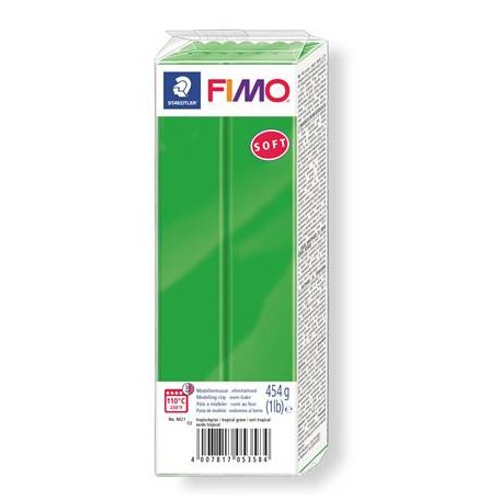 FIMO Gyurma, 454 g, égethető, FIMO "Soft", trópusi zöld