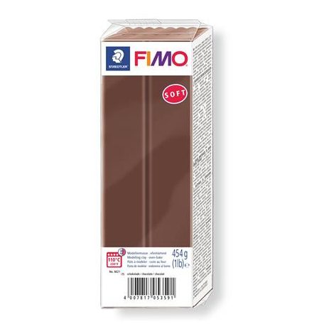 FIMO Gyurma, 454 g, égethető, FIMO "Soft", csokoládé