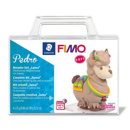 FIMO Gyurma készlet, 4x25 g, égethető, FIMO "Soft Creative", Pedro Láma