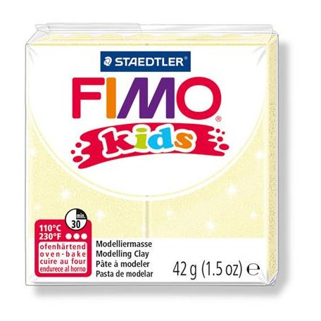 FIMO Gyurma, 42 g, égethető, FIMO "Kids", gyöngyház sárga
