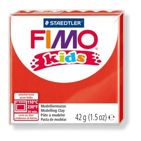 FIMO Gyurma, 42 g, égethető, FIMO "Kids", piros