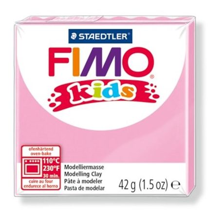 FIMO Gyurma, 42 g, égethető, FIMO "Kids", pink