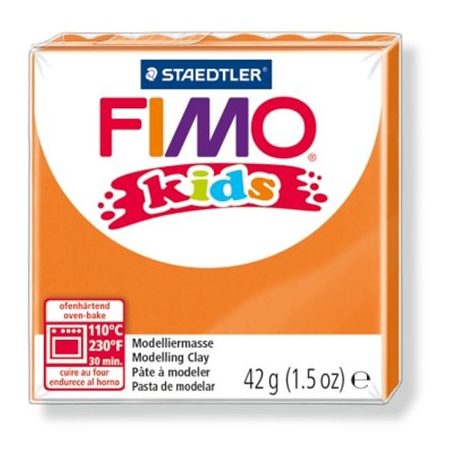FIMO Gyurma, 42 g, égethető, FIMO "Kids", narancssárga