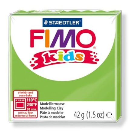 FIMO Gyurma, 42 g, égethető, FIMO "Kids", világoszöld