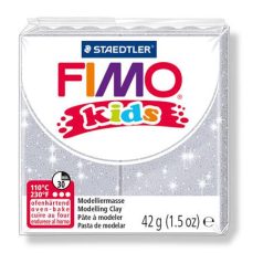   FIMO Gyurma, 42 g, égethető, FIMO "Kids", glitteres ezüst