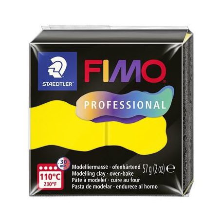 FIMO Gyurma, 57 g, égethető, FIMO "Professional", sárga