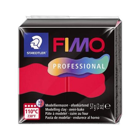 FIMO Gyurma, 57 g, égethető, FIMO "Professional", piros